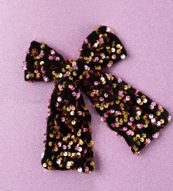 Name It Hårspænde m. Sløjfe - NkfRunica - Gold Colour m. Paliett