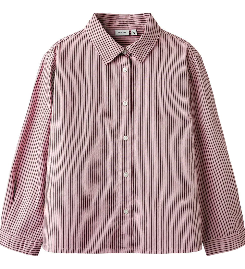 Name It Skjorte - NkfSvala - Keepsake Lilac/Burgundy