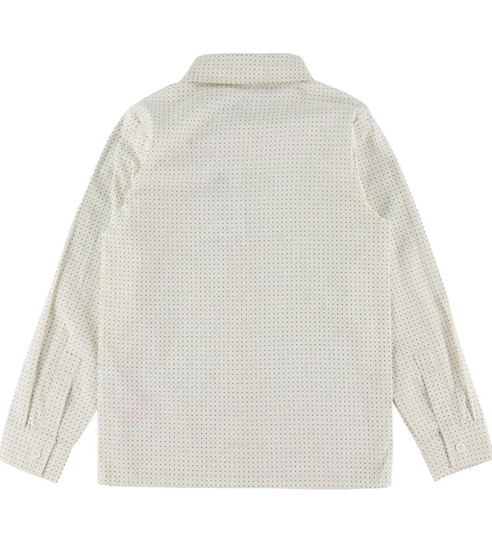 Name It Skjorte - NkmVilfred - Cloud Dancer/Dot Navy Blazer