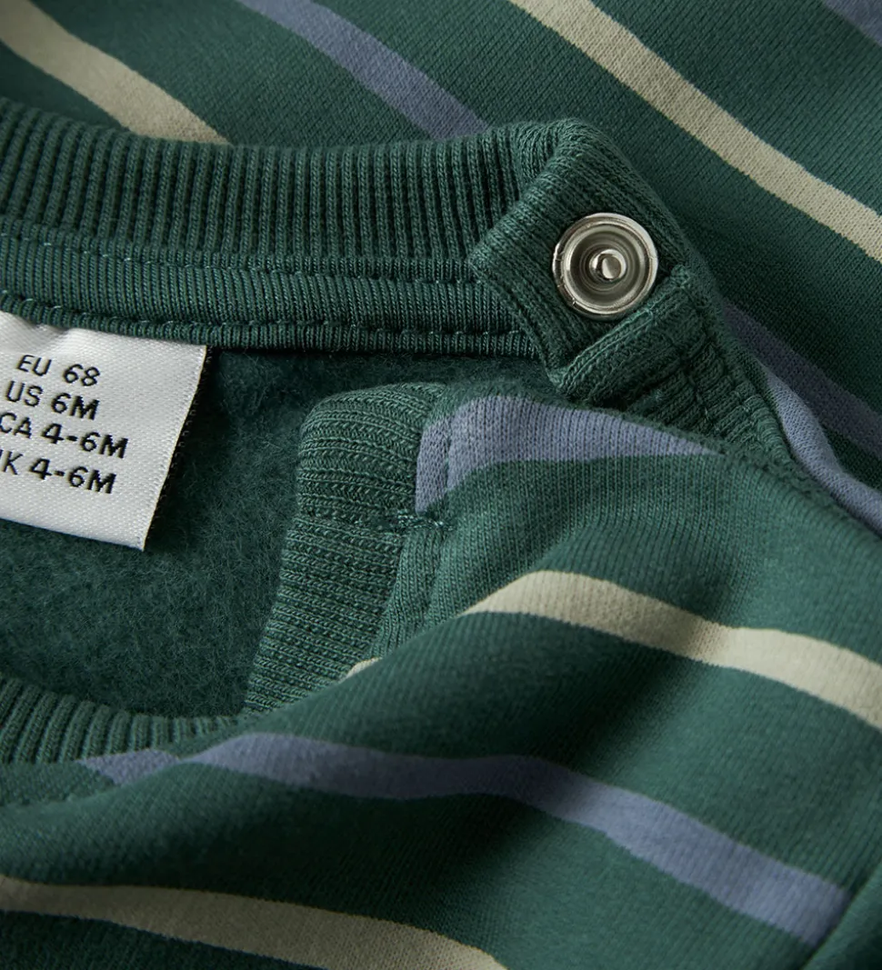 Name It Sweatshirt - NbmVimmer - Bistro Green/Stripes