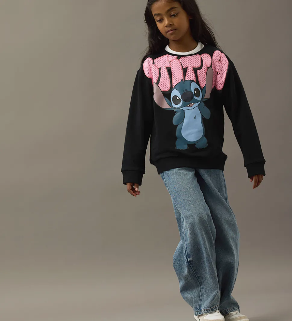 Name It Sweatshirt - NkfOdimi - Stitch - Black