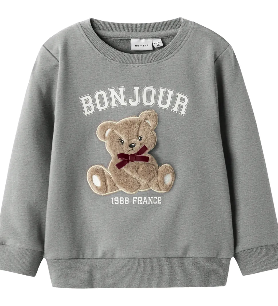 Name It Sweatshirt - NmfRear - Grey Melange