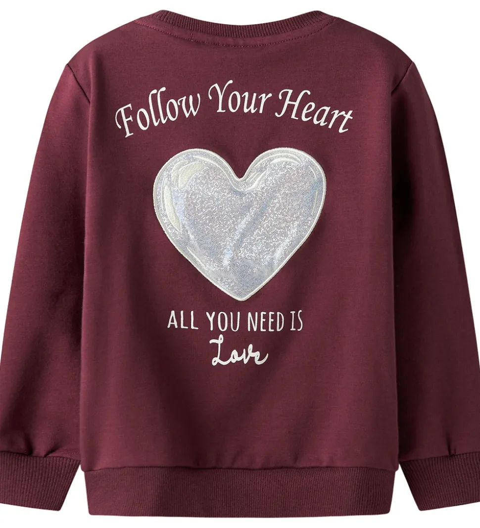 Name It Sweatshirt - NmfSakkina - Burgundy