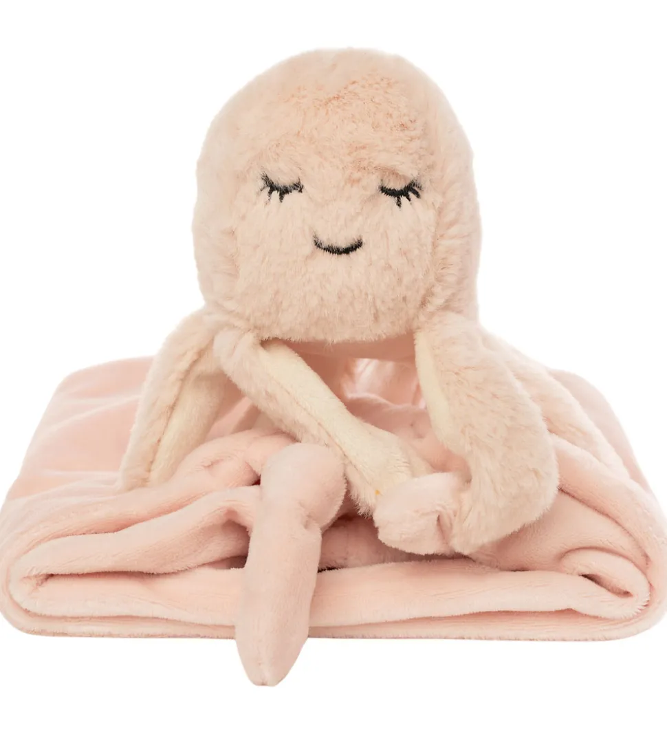 NatureZoo Nusseklud - Blæksprutte - 35x35 cm - Babyrosa