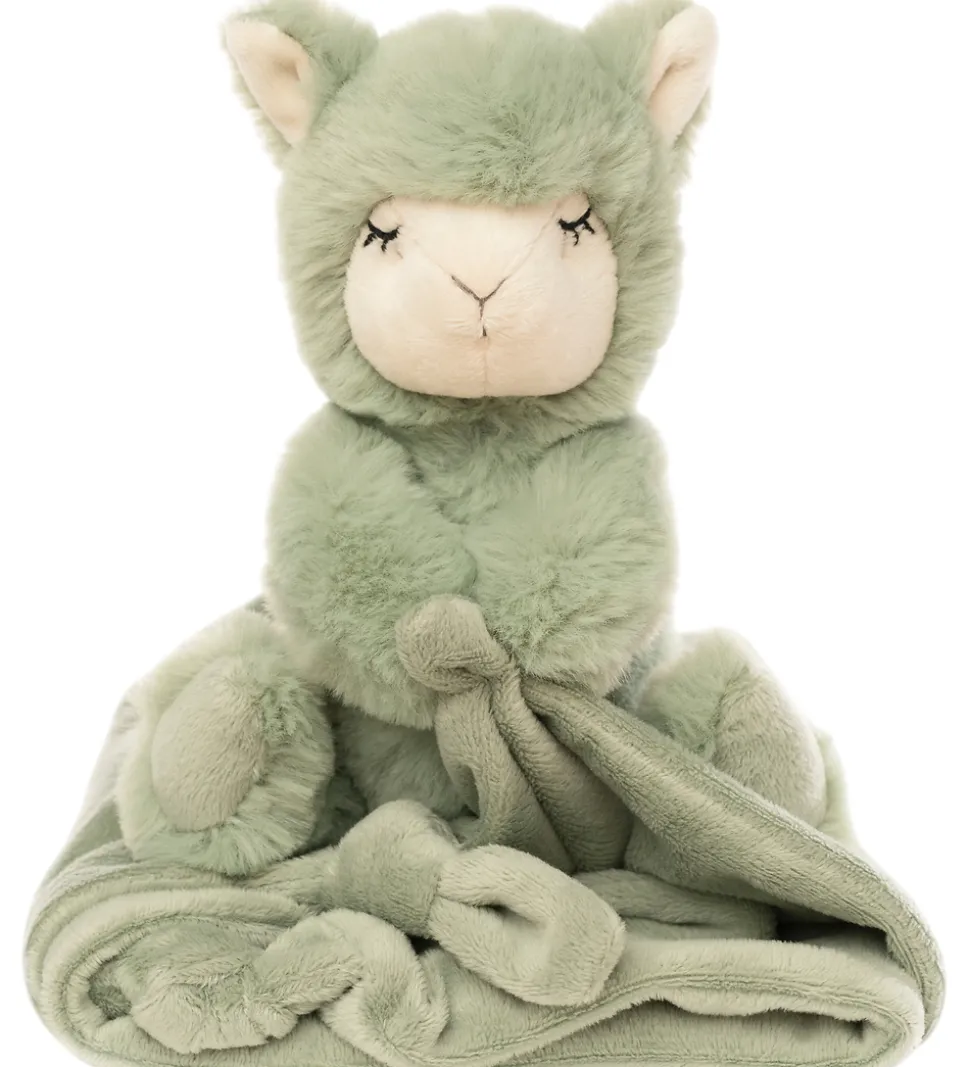 NatureZoo Nusseklud - Lama - 35x35 cm - Støvet Grøn