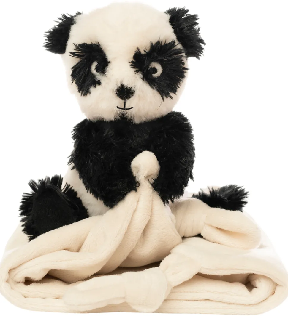 NatureZoo Nusseklud - Panda - 35x35 cm - Sort/Hvid