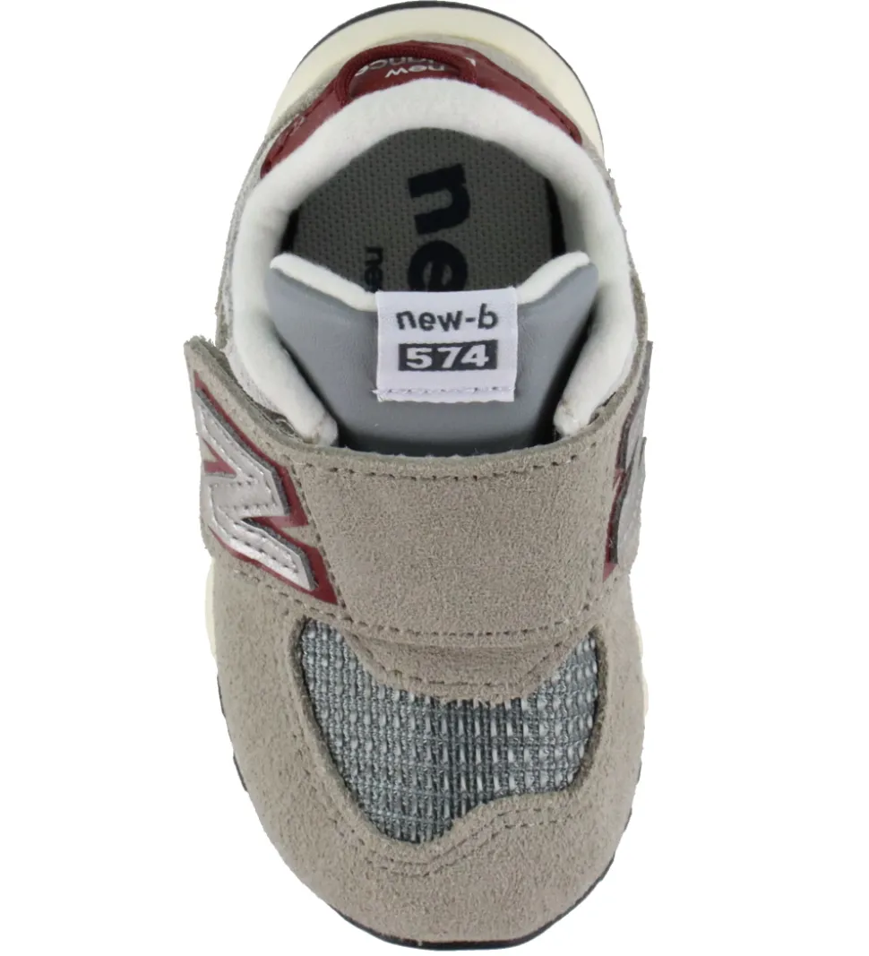 New Balance Sko - 574 - Arid Stone/Monarch Burgundy