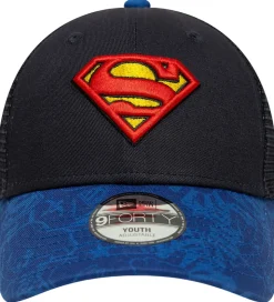 New Era Kasket - 9Forty - Trucker - Superman - Blå