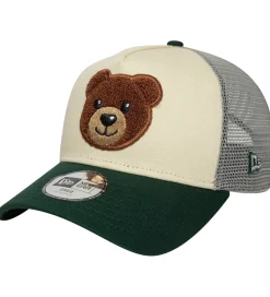 New Era Kasket - Trucker - Bear - Lysebeige/Grøn