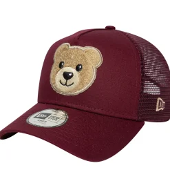 New Era Kasket - Trucker - Bear - Mørkerød