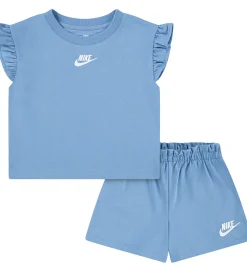 Nike Shortssæt - Top/Shorts - Blue Beyond