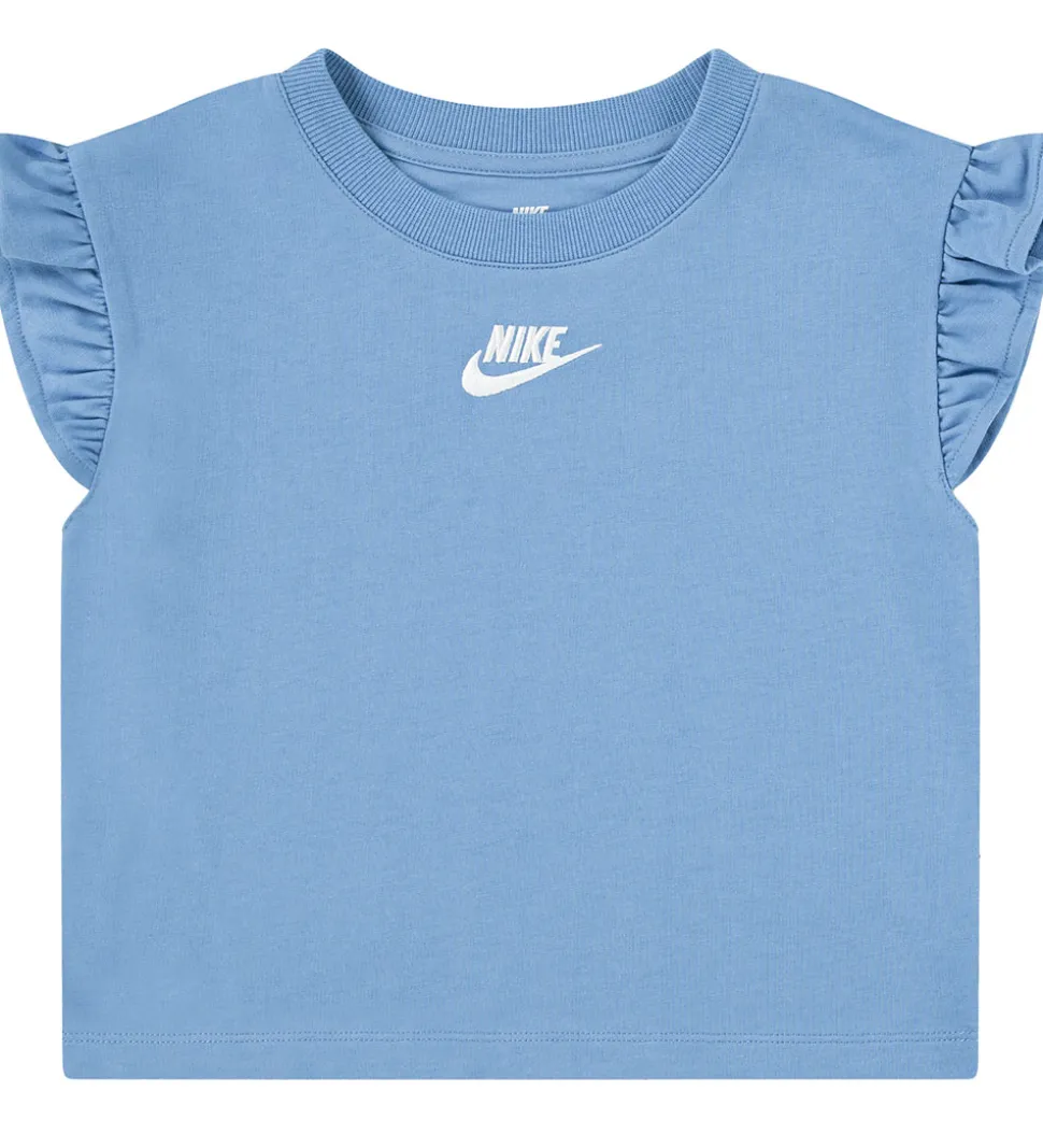 Nike Shortssæt - Top/Shorts - Blue Beyond