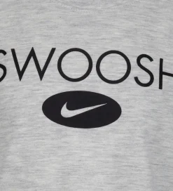 Nike Shortssæt - T-shirt/Shorts - Swoosh - Sort/Grå