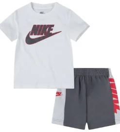 Nike Shortssæt - T-shirt/Shorts - Amplify - Smoke Grey