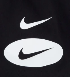 Nike Shortssæt - T-shirt/Shorts - Swoosh - Sort/Grå