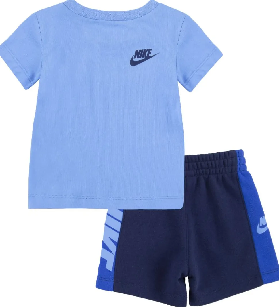 Nike Shortssæt - T-shirt/Shorts - Amplify - Midnight Navy