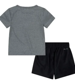 Nike Shortssæt - T-shirt/Shorts - My First Basket - Sort/Grå