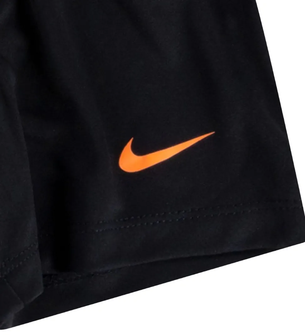 Nike Shortssæt - T-shirt/Shorts - My First Basket - Sort/Grå