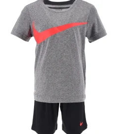 Nike Shortssæt - T-shirt/Shorts - Sort/Grå