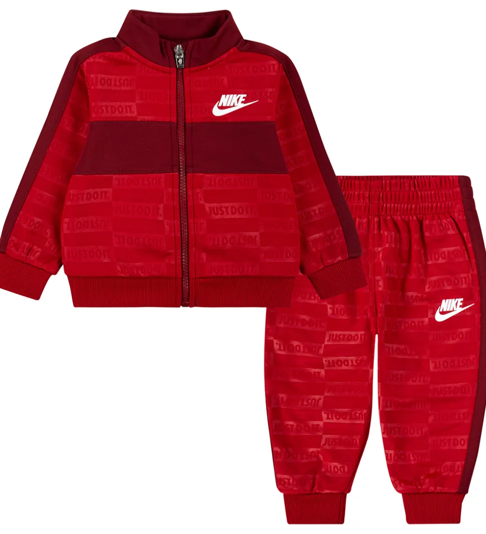 Nike Træningssæt - Cardigan/Bukser - Gym Red