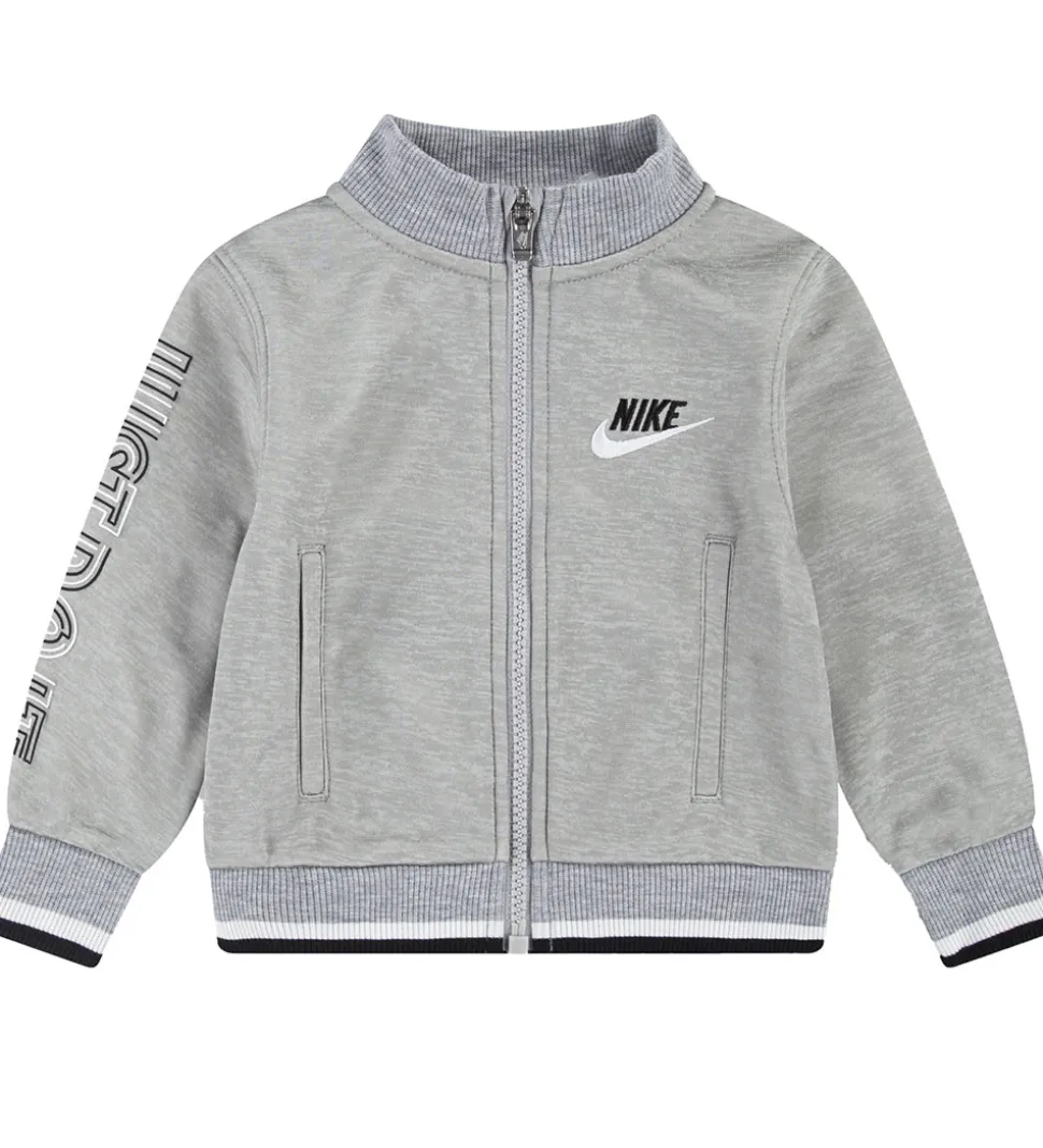 Nike Træningssæt - Cardigan/Bukser - Light Smoke Grey Heather