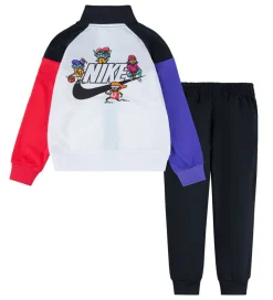 Nike Træningssæt - Cardigan/Bukser - Blocked - Sort/Multifarvet