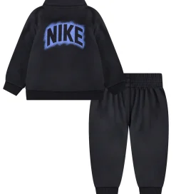 Nike Træningssæt - Cardigan/Bukser - Sort/Lilla