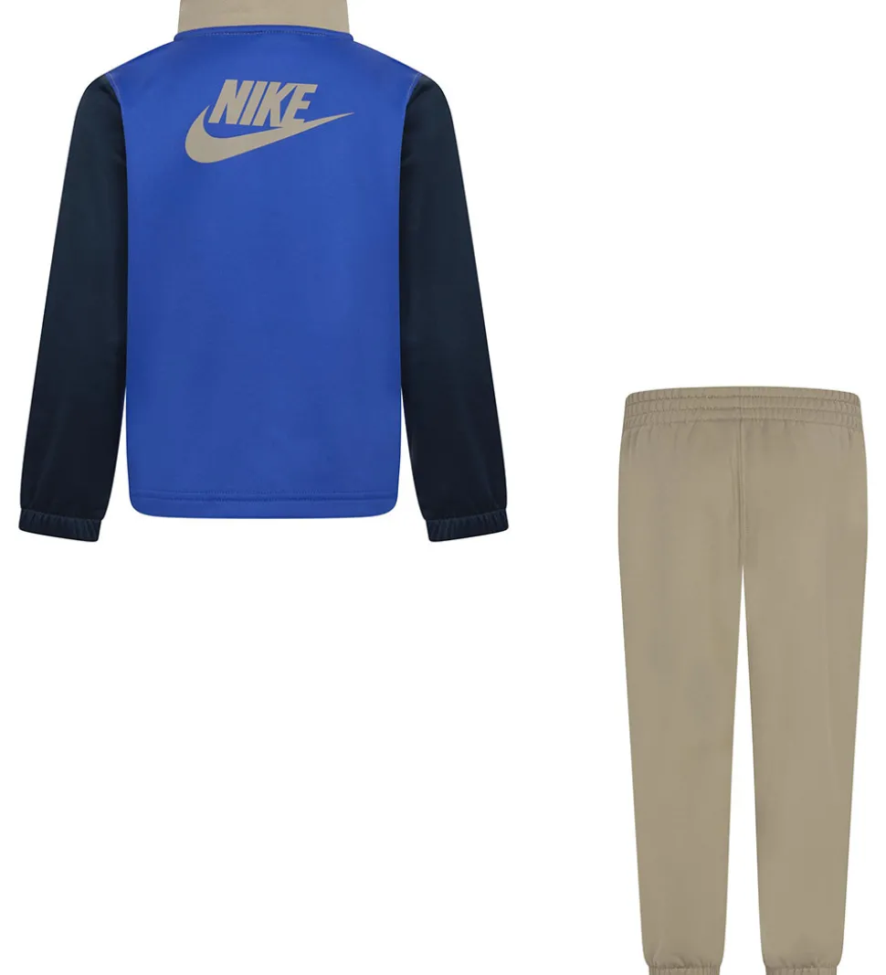 Nike Træningssæt - Khaki m. Blå/Navy