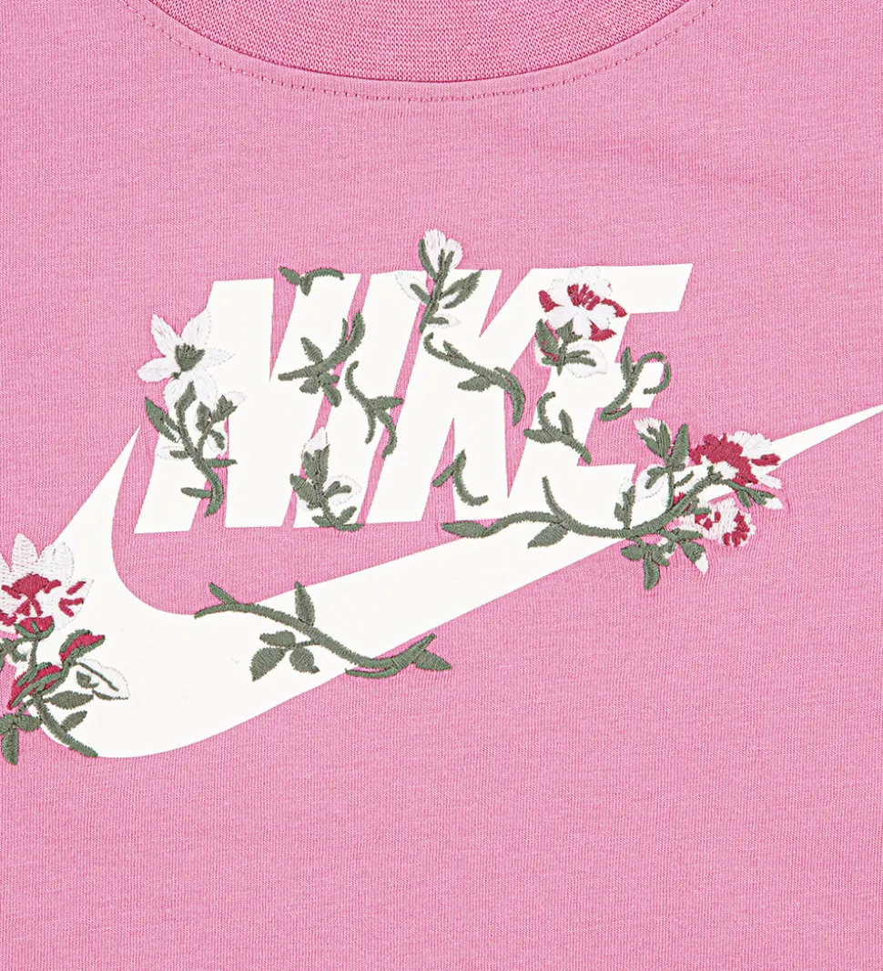 Nike T-shirt - Floral - Magic Flamingo
