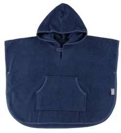 Nørgaard Madsens Badeponcho m. Hætte/Lomme - 70x50 cm - Navy