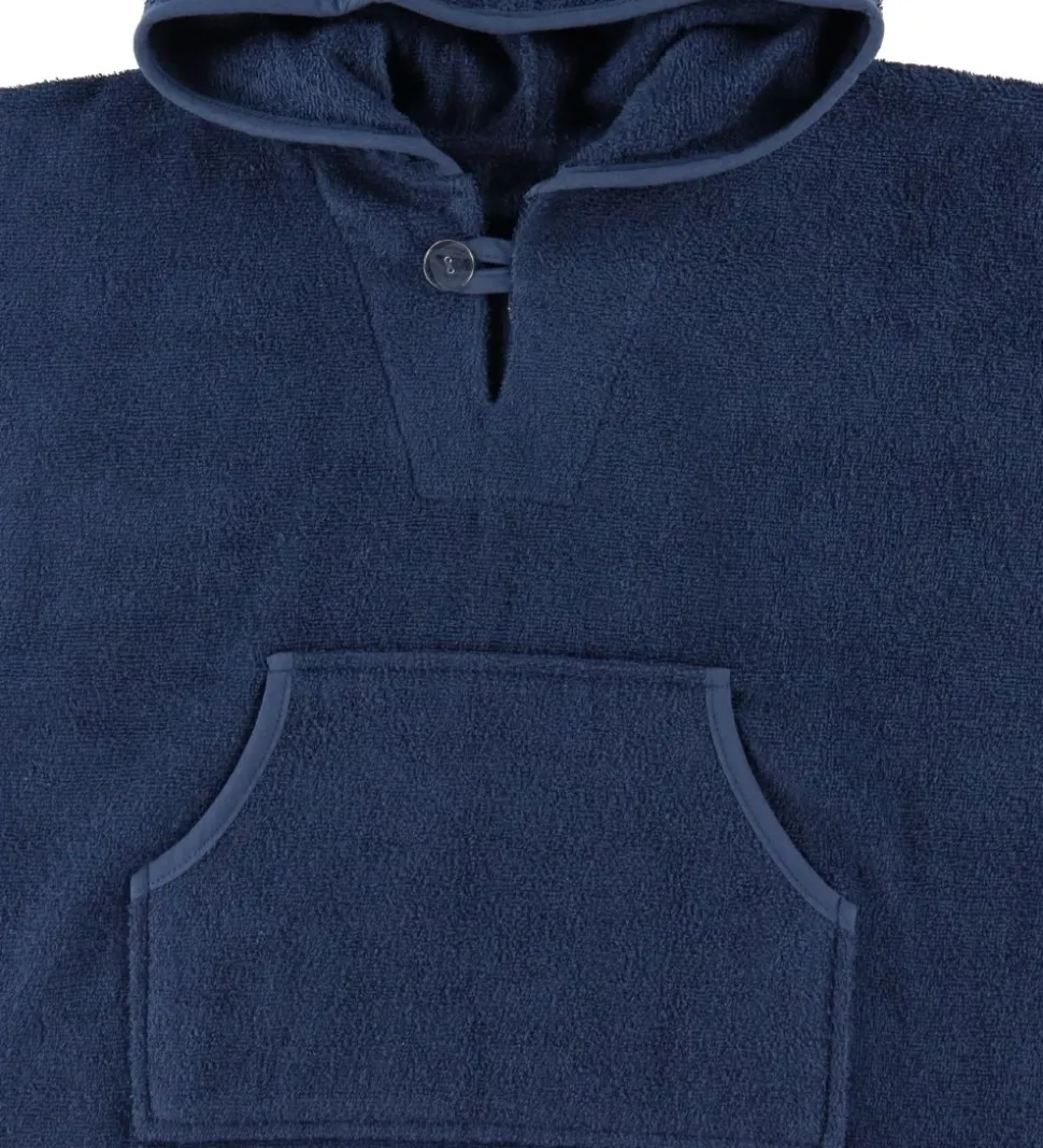 Nørgaard Madsens Badeponcho m. Hætte/Lomme - 70x50 cm - Navy