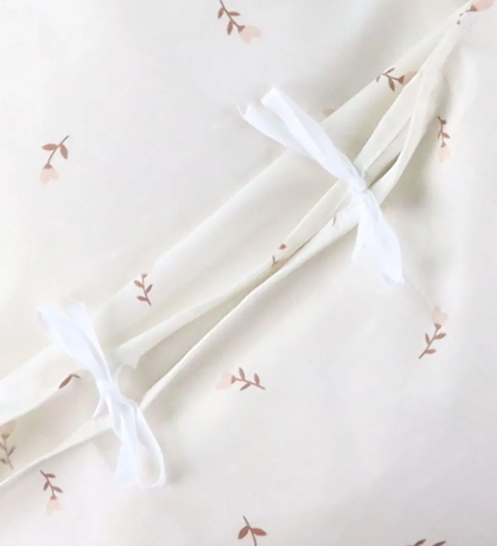 Nørgaard Madsens Sengetøj - Voksen - Off White m. Mauve Blomster