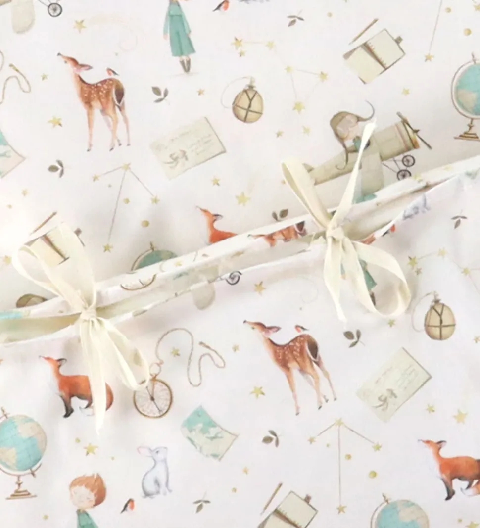 Nørgaard Madsens Sengetøj - Junior - Off White m. Videnskabsfolk