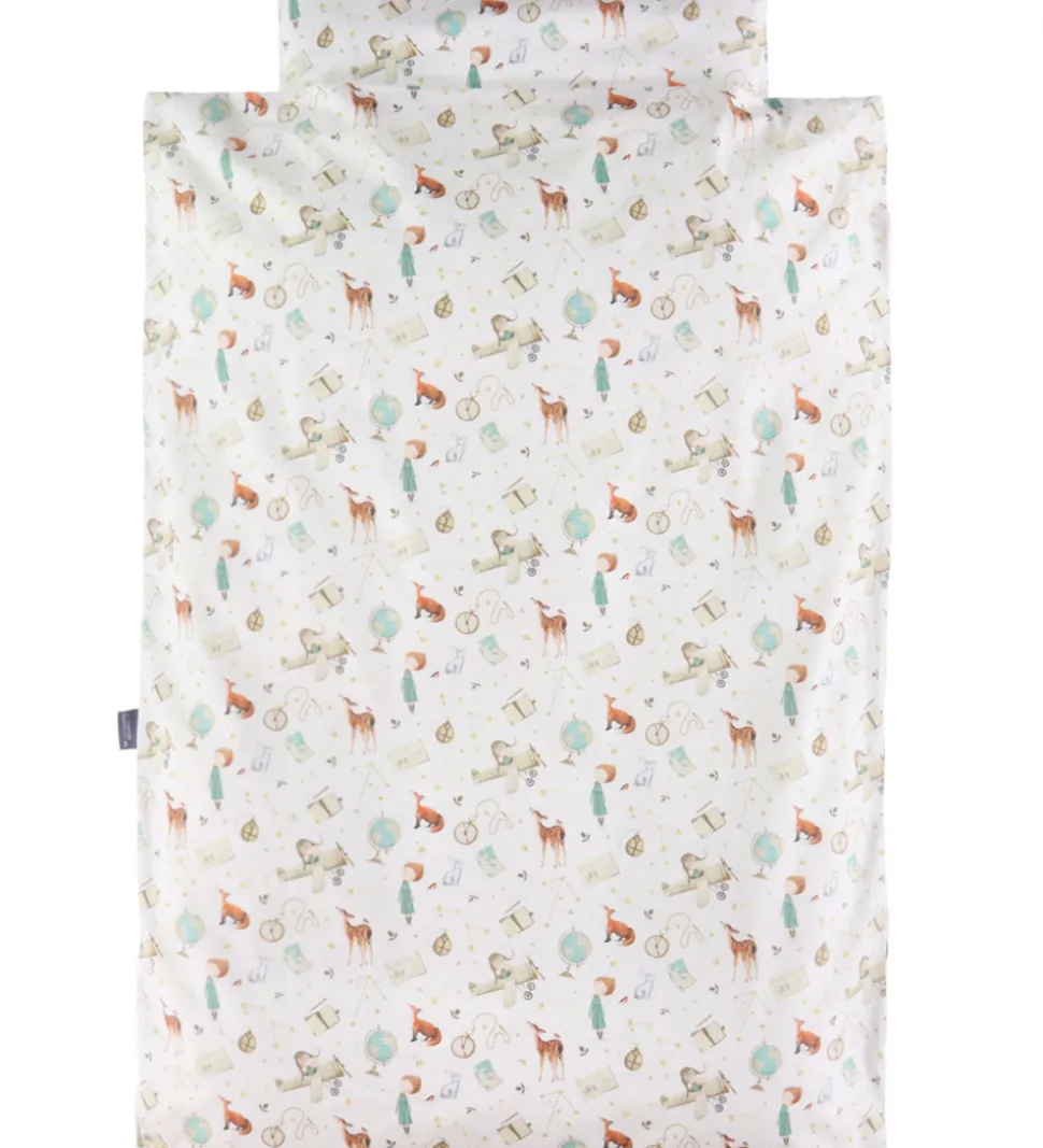 Nørgaard Madsens Sengetøj - Junior - Off White m. Videnskabsfolk