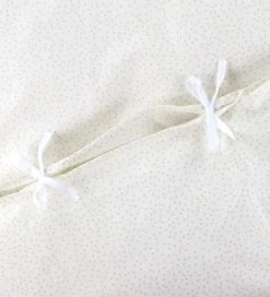 Nørgaard Madsens Sengetøj - Voksen - Off White m. Beige Prikker