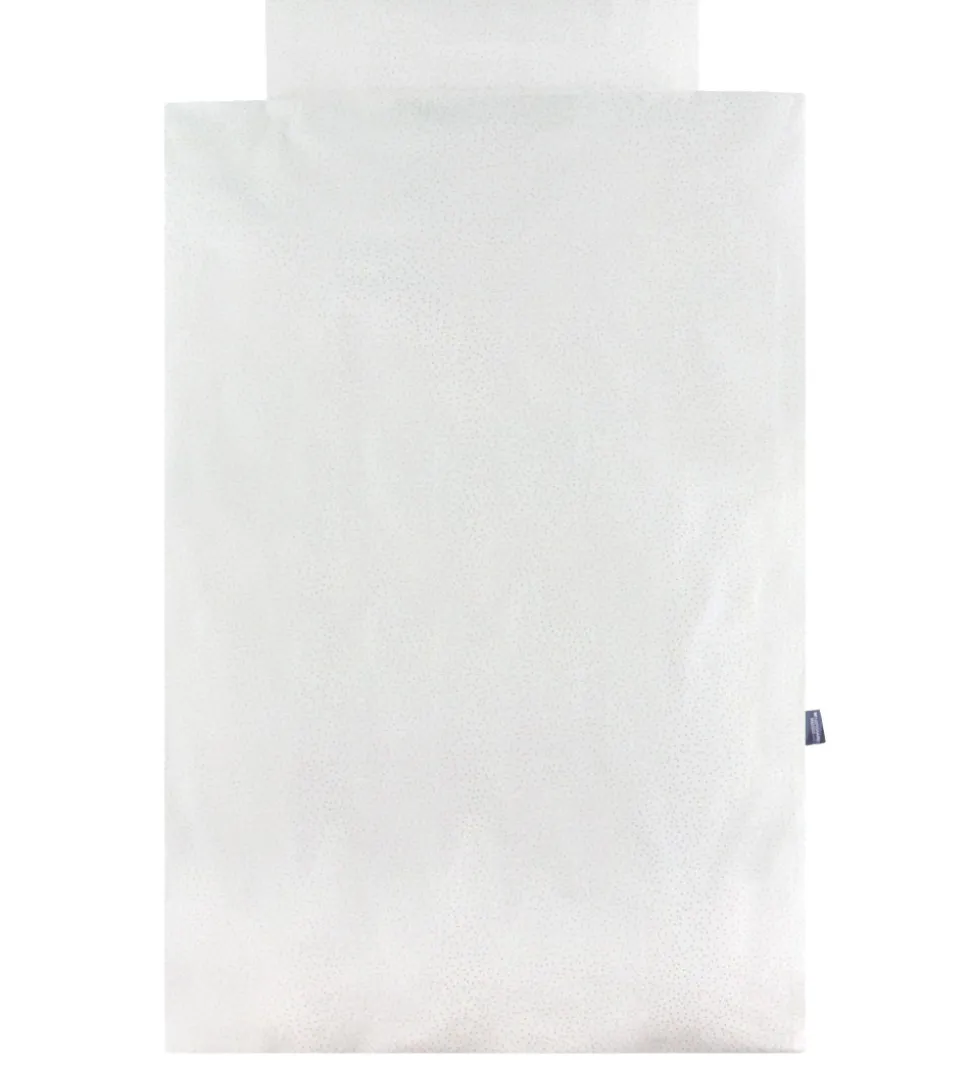 Nørgaard Madsens Sengetøj - Voksen - Off White m. Beige Prikker