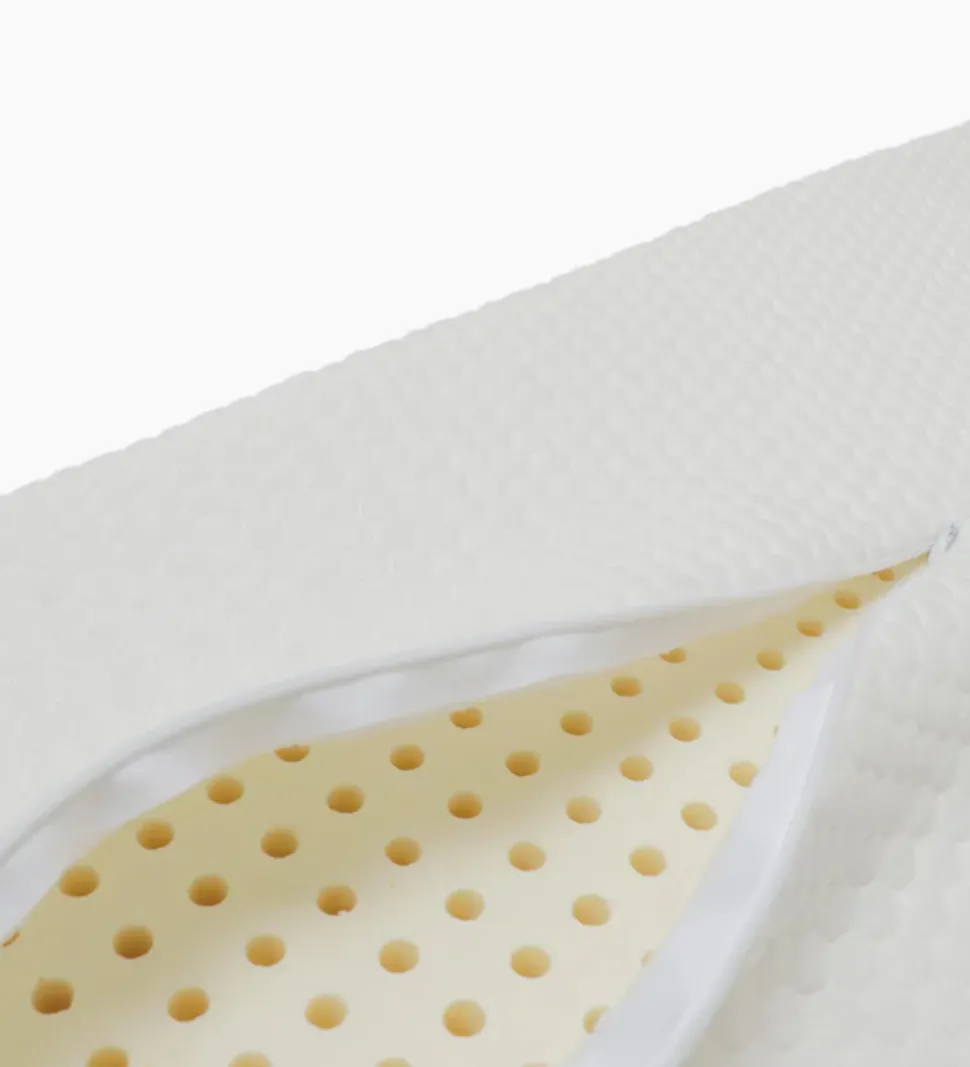 Nsleep Barnevognsmadras - Naturlatex - 36x96 cm - Hvid