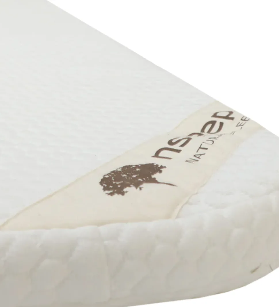 Nsleep Barnevognsmadras - Naturlatex - 36x96 cm - Hvid