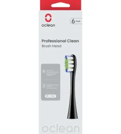 OCLEAN Tandbørste-hoveder - Professional Clean - 6-pak - Sort