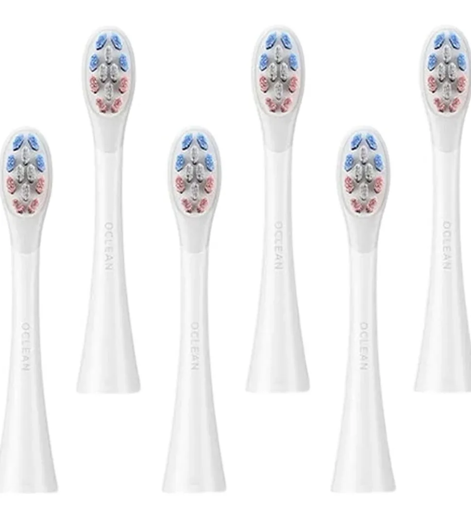 OCLEAN Tandbørste-hoveder - Delicate Care - 6-pak - Hvid