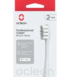 OCLEAN Tandbørste-hoveder - Professional Clean - 2-pak - Silver