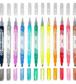 Ooly Dobbeltsidede Tuscher - Stamp a Square - 12 stk