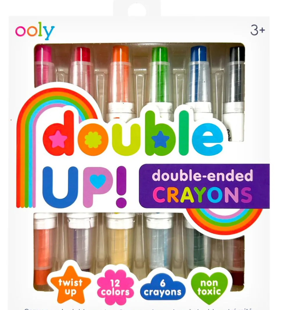 Ooly Farver - 6 stk - Double Up Crayon