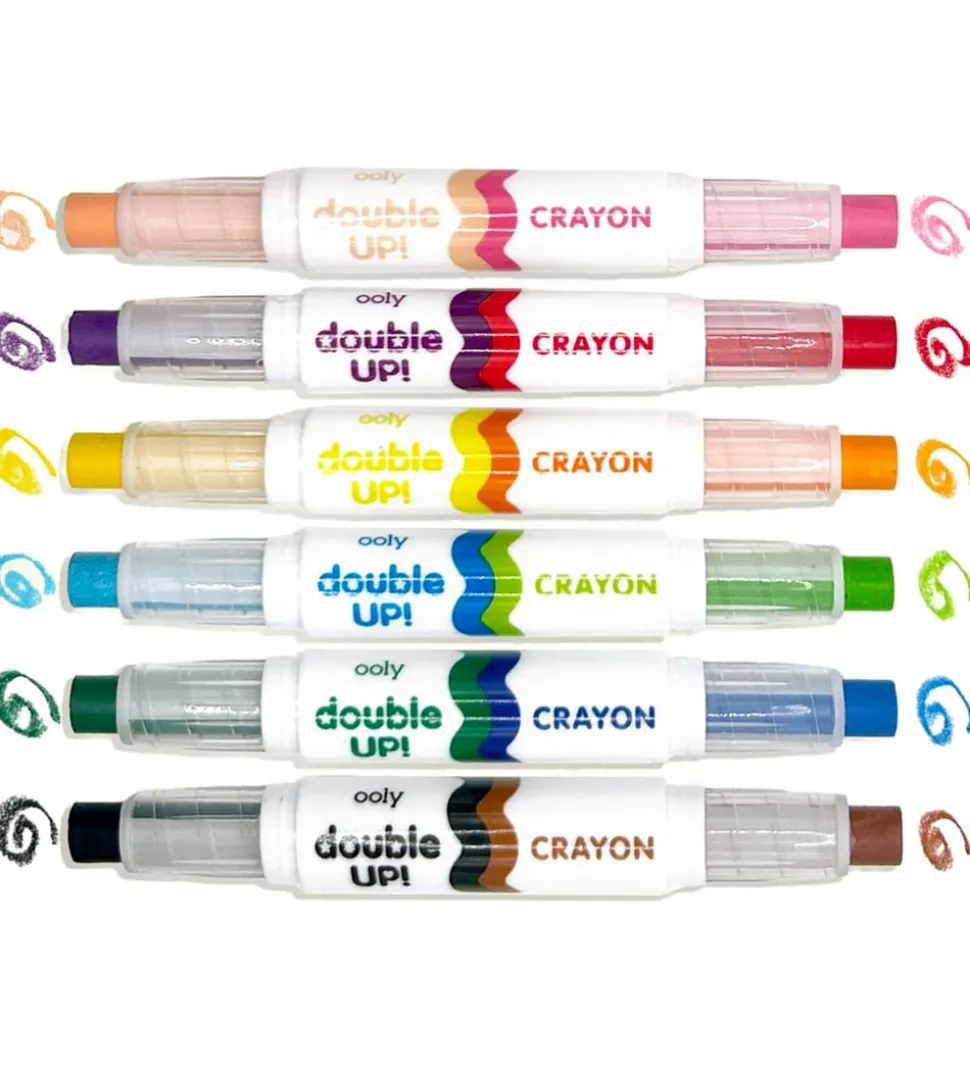 Ooly Farver - 6 stk - Double Up Crayon