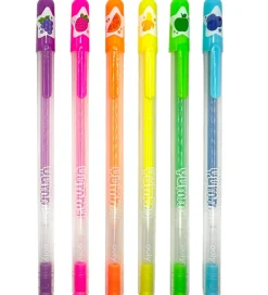 Ooly Kuglepenne m. Frugtduft - Neon - 6 stk - Yummy Yummy