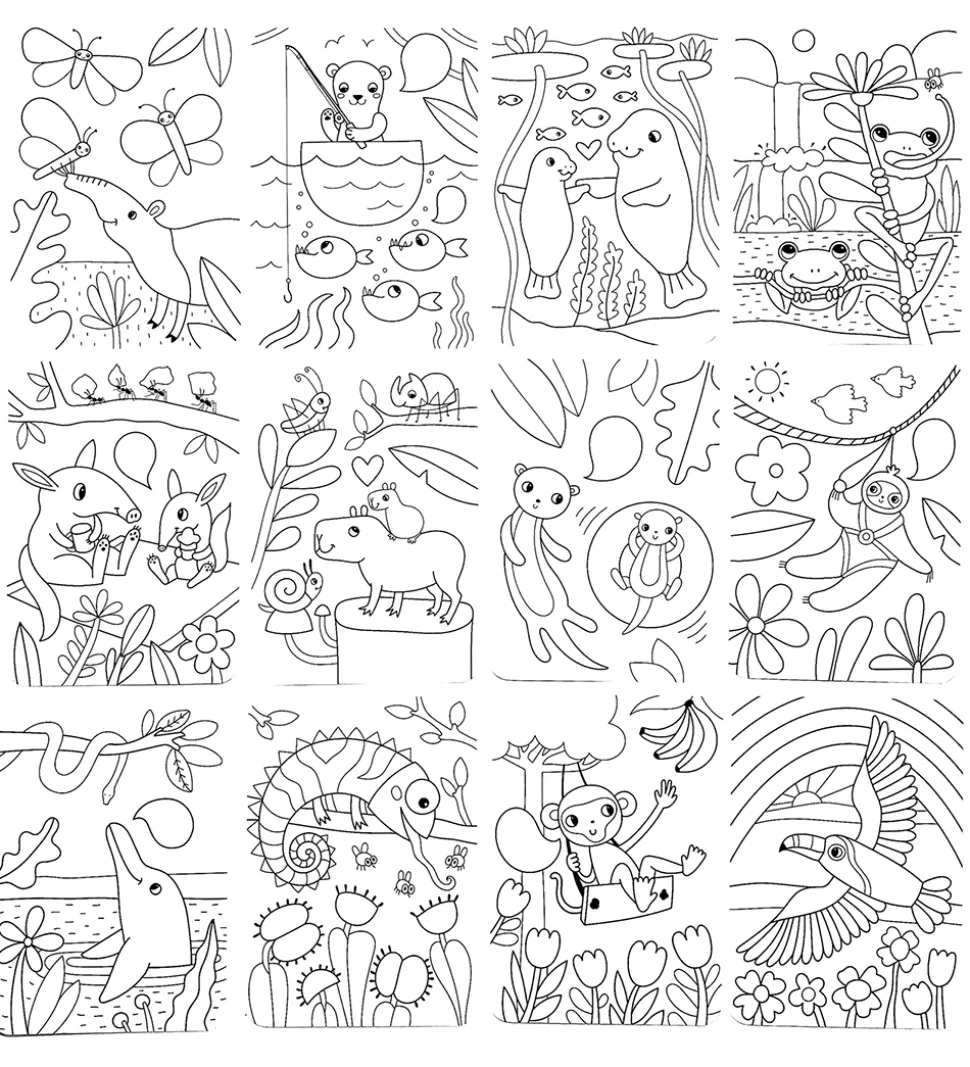 Ooly Maleark - Undercover Art - 12 Stk. - Rainforest Fun