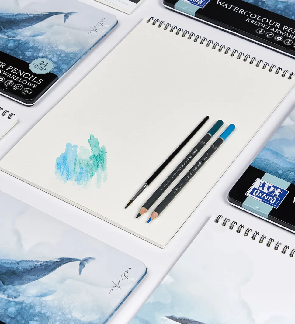 Oxford Skitseblok - A4 - Creative Pad Watercolour