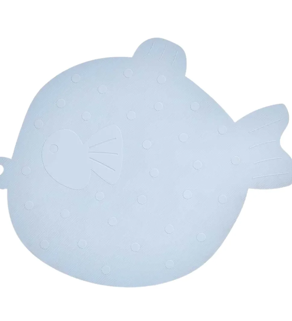 OYOY Bademåtte - Silikone - Little Finn - Dusty Blue