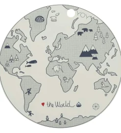 OYOY Dækkeserviet - Silikone - The World - Ice Blue
