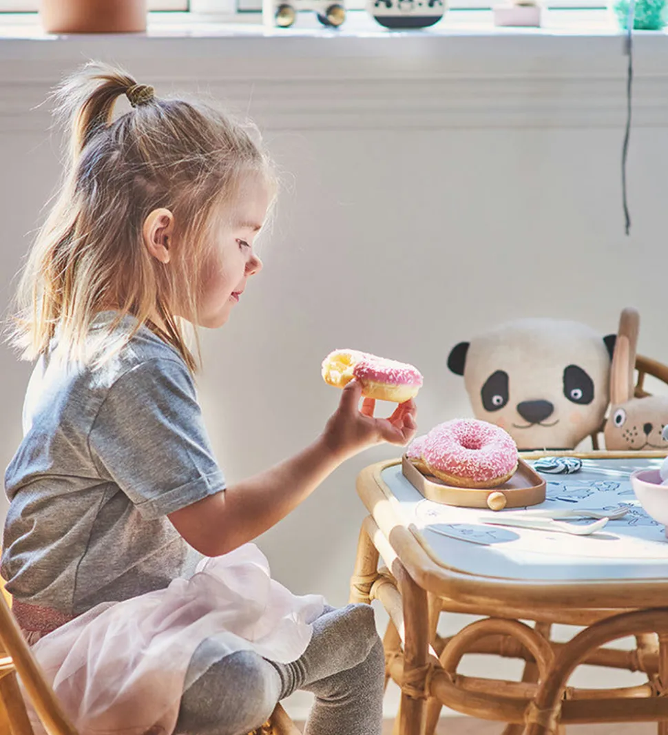 OYOY Dækkeserviet - Silikone - The World - Ice Blue